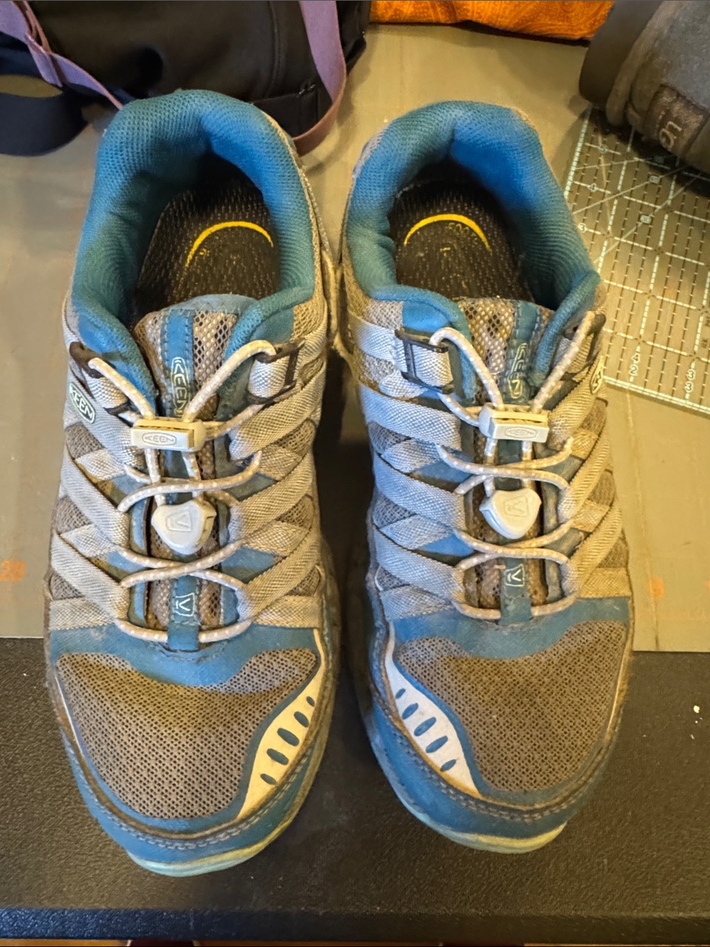 Keen Blue and Gray Lace-Lock Sneakers